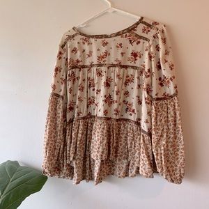 AE Floral Blouse Longsleeve